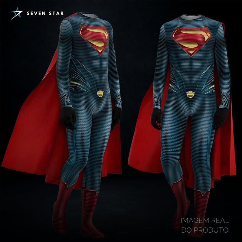 Cosplay Superman - Homem de Aço ( Henry Cavill ) Tamanho Adulto e infantil