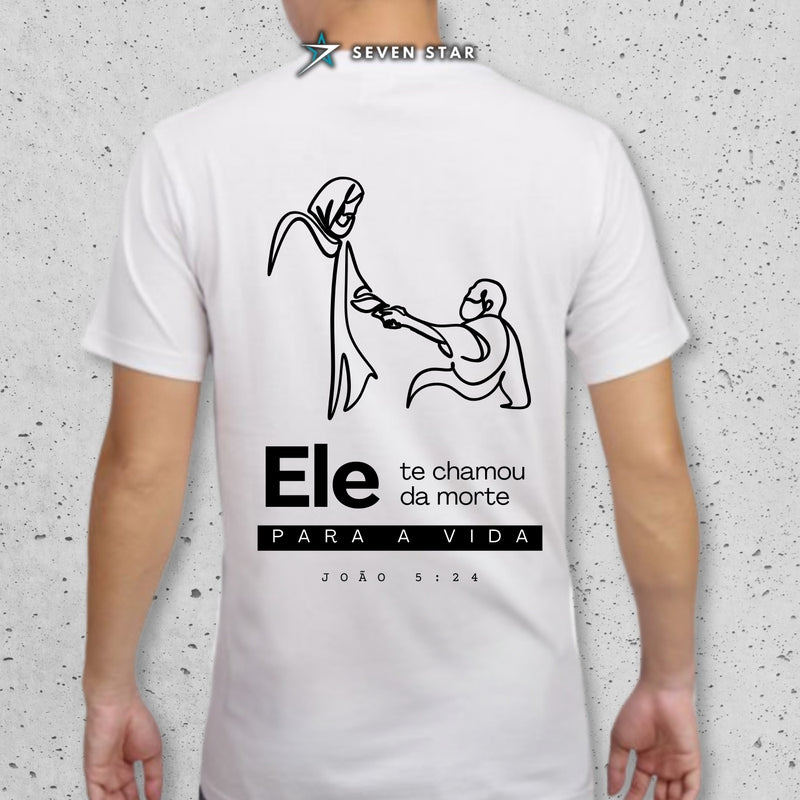 T-shirt White Premium João 5:24 - Seven Star