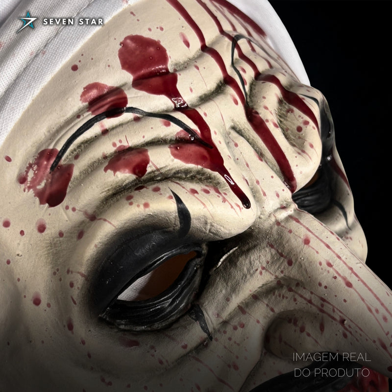 Máscara Cinematográfica Art The Clown Terrifier – Edição Realista Seven Star Cosplay Premium