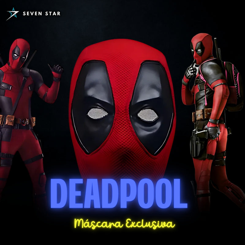 Máscara Exclusiva Deadpool - Oficial Seven Star