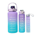 Kit de Garrafas de Água Motivacionais 2000ml + 900ml + 300ml - Seven Star