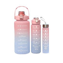 Kit de Garrafas de Água Motivacionais 2000ml + 900ml + 300ml - Seven Star