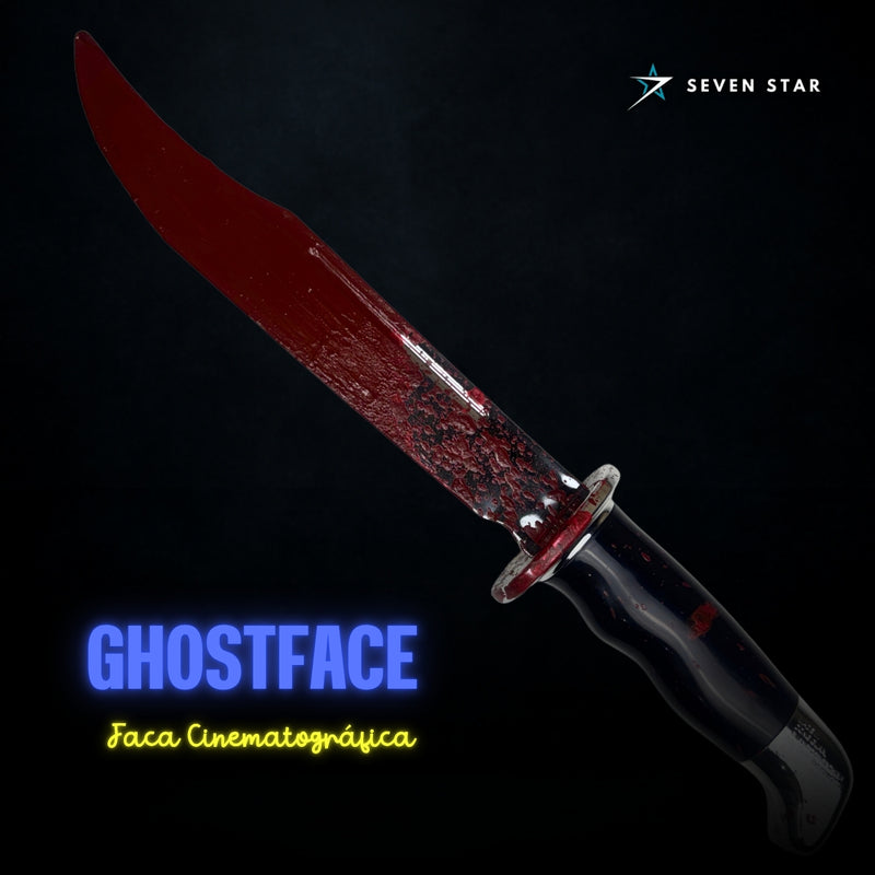 Faca Ghost Face Cinematográfica ( Clássica & Sangue Realista ) - FunWorld