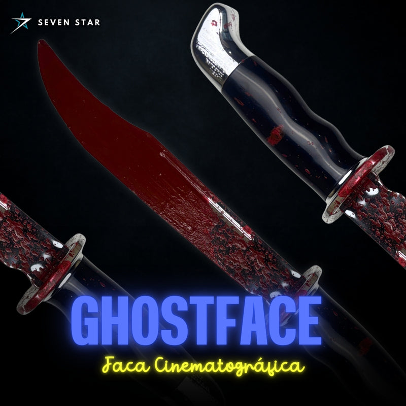 Faca Ghost Face Cinematográfica ( Clássica & Sangue Realista ) - FunWorld