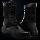 Botas Ghostface Táticas  – Cano Alto, Couro Reforçado e Zíper Lateral