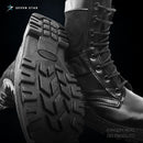 Botas Ghostface Táticas  – Cano Alto, Couro Reforçado e Zíper Lateral