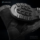 Botas Ghostface Táticas  – Cano Alto, Couro Reforçado e Zíper Lateral