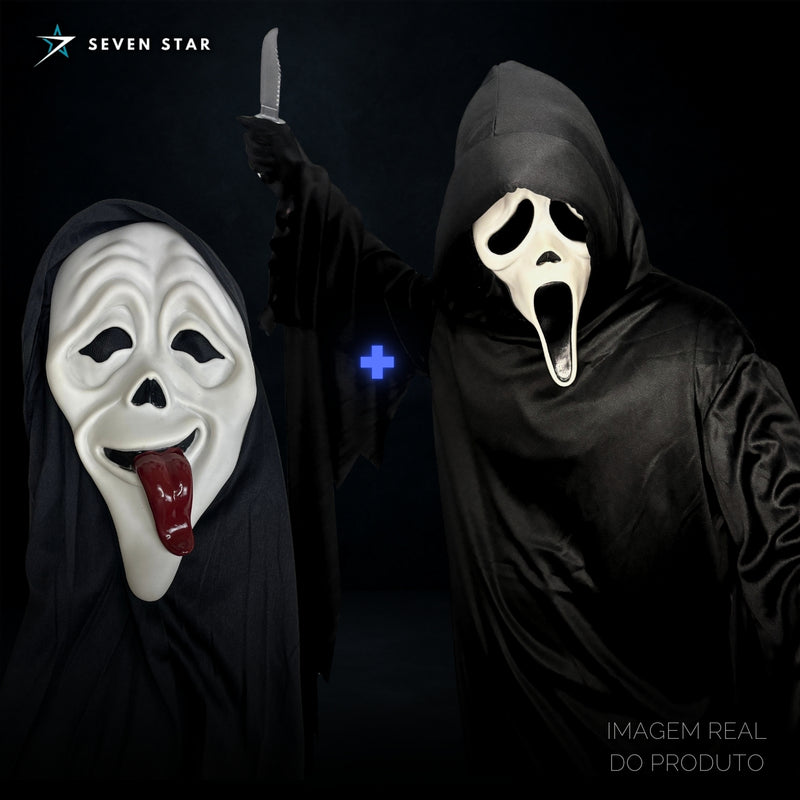 Manto Clássico Ghostface - Tecido Premium