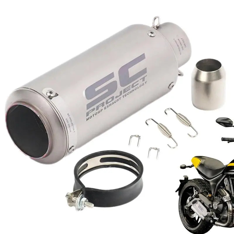 Motorcycle Exhaust Pipe Motorcycle Exhaust Pipes 51mm/60mm Dirt Bike Exhaust SC Exhaust Pipe Replacement For Dirt Bike Street - Seven Star