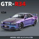 Réplica do Nissan Skyline GTR R34 1:24 Brian O'Conner - Velozes e Furiosos - Seven Star