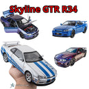 Réplica do Nissan Skyline GTR R34 1:24 Brian O'Conner - Velozes e Furiosos - Seven Star