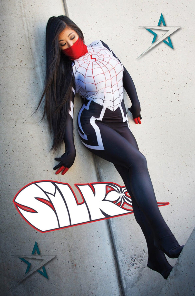 cosplay teia de seda silk spider